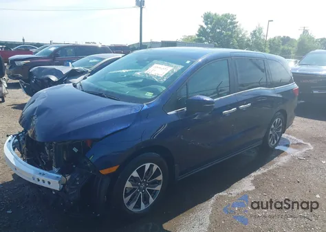 2024 Honda Odyssey Ex-L from USA, damaged, VIN 5FNRL6H64RB017151